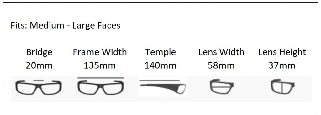 Safety Glasses Color Chart