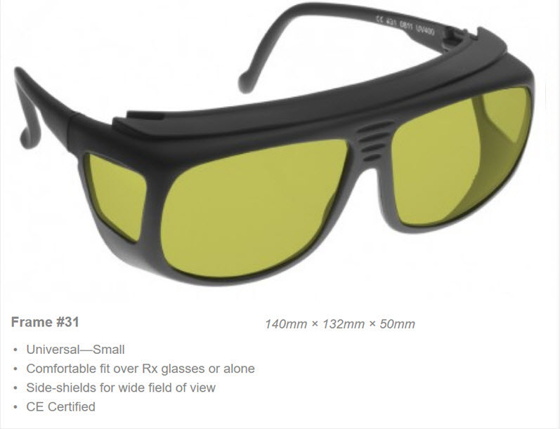 980nm-2500nm Laser Safety Glasses Eyewear EP-10-4 CE OD5