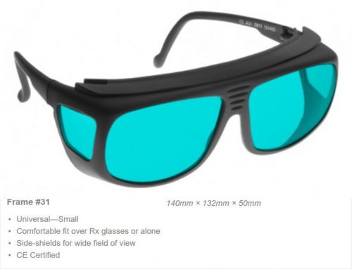 RUBY 694nm OD7+ VLT 35% CE Certified RB2 Laser Safety Glasses